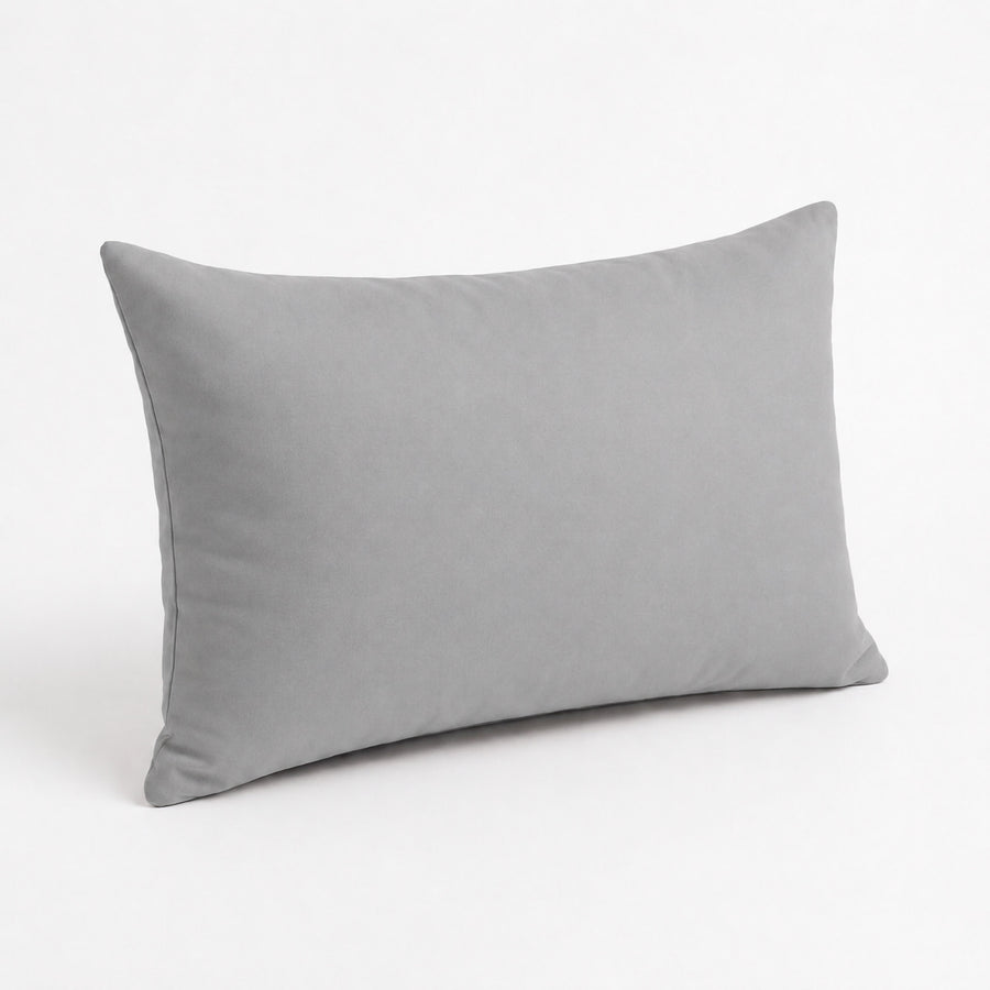 Lot de 2 Coussins d'Appoint 60x35 Gris Galet, pour l'intérieur, l'extérieur et la piscine