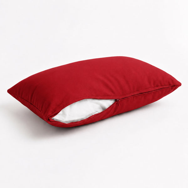 Set of 2 Accent Cushions 60x35 Red - Garden Décor & Removable Cover