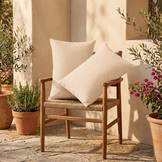 2er-Set Akzentkissen 60x35 Beige - Gartendekoration & Abnehmbar