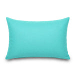 Lot de 2 Coussins d'Appoint 60x35 Bleu Caraïbes - Déco Jardin & Déhoussable