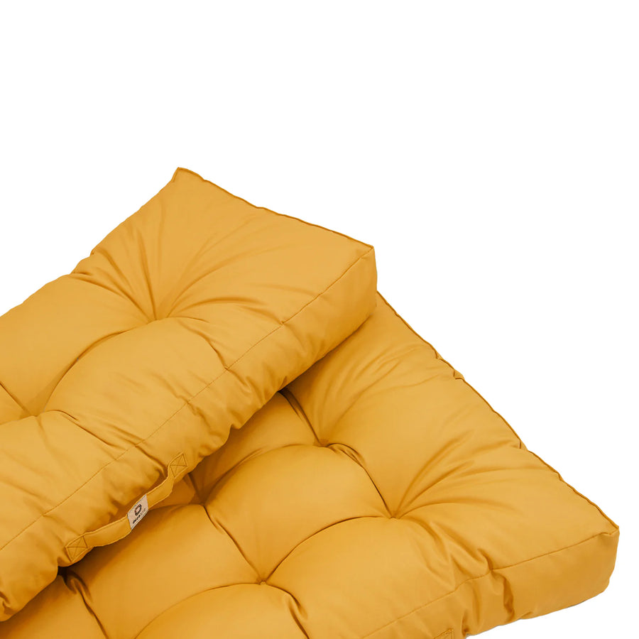 Palletkussenset 120x80 Honinggeel, polyester stof