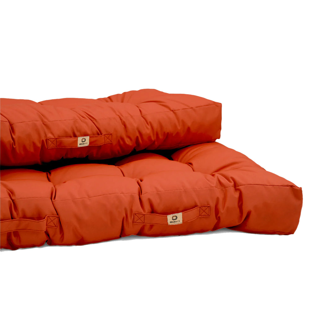 Palletkussenset 120x80 Oranje, UV-bestendige, waterafstotende stof