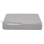 Ensemble Coussins Salon Jardin 60x70 Gris Galet - Déhoussable & Anti-UV (Assise + Dossier)