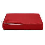 Gartenlounge-Kissen-Set 60x70 Rot - Abnehmbar & UV-beständig (Sitzfläche + Rückenlehne)