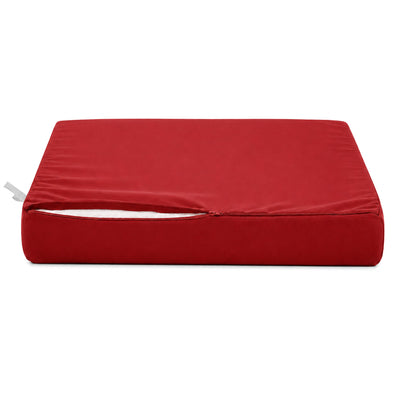 Gartenlounge-Kissen-Set 60x70 Rot - Abnehmbar & UV-beständig (Sitzfläche + Rückenlehne)