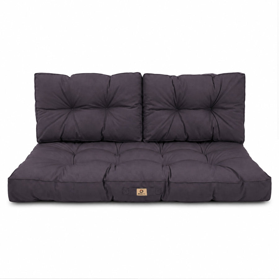 Gepolstertes Sitzbankkissen-Set 120x60 Carbongrau, OEKO-TEX-zertifiziert