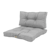 Coussins pour salon de jardin capitonné 60x60cm Gris galet - Deco-arts.fr