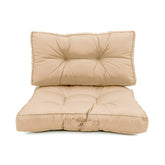 Coussins pour salon de jardin capitonné 60x60cm Beige - Deco-arts.fr