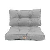 Coussins pour salon de jardin capitonné 60x60cm Gris galet - Deco-arts.fr
