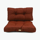 Coussins pour salon de jardin capitonné 60x60cm Terracotta - Deco-arts.fr