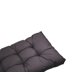 Ensemble de coussins capitonnés gris carbone pour banquette 120x60cm, épais 15cm, pour fauteuils et canapés.