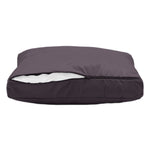 Ensemble de coussins gris carbone pour salon jardin, déhoussables et anti-UV, comprenant 1 assise et 2 dossiers pour fauteuils et canapés.