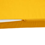 Ensemble Coussins Salon Jardin 120x60 Jaune - Déhoussable & Anti-UV (1 Assise + 2 Dossiers)