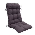 Coussin de chaise capitonné gris carbone pour fauteuils et canapés, 120x50 cm, confort 8 cm, design élégant.