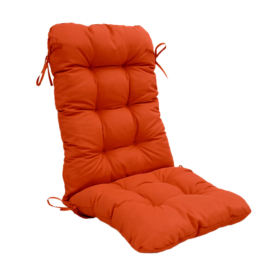 High-Back Chair Cushion 120x50 Orange, UV-resistant, water-repellent fabric