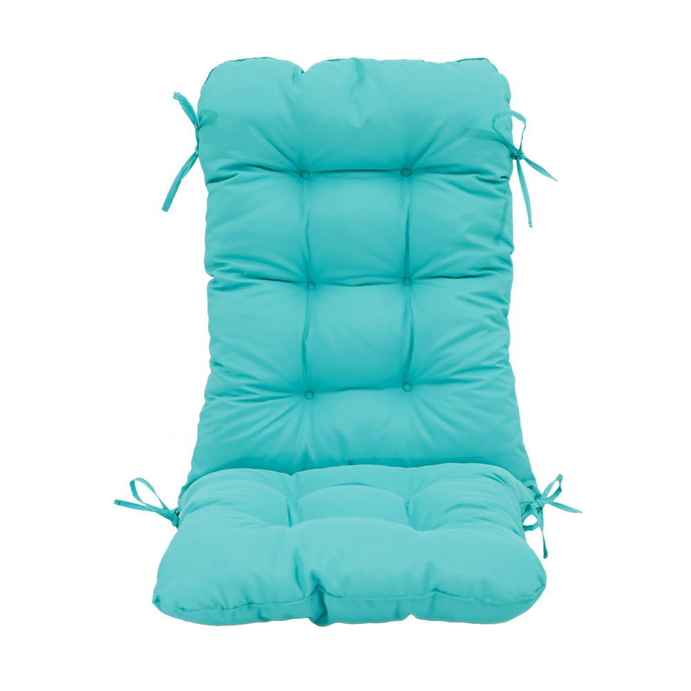 High-Back Chair Cushion 120x50 Caribbean Blue, 8 cm thick
