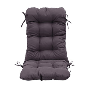 Coussin Chaise Dossier Haut 120x50 Gris Carbone - Capitonné (Confort 8cm)