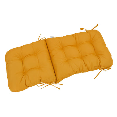 Coussin pour chaise et canapé jaune capitonné, 120x50 cm, confort 8 cm, pour fauteuils et canapés, Deco-arts.fr