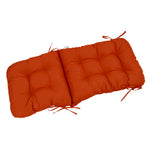 Coussin pour chaise avec dossier - Capitonné -  50x120x8cm - Orange - Deco-arts.fr