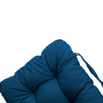 Coussin pour fauteuil ou canapé, dossier haut 120x50 cm, bleu pétrole capitonné, confort 8 cm, Deco-arts.fr