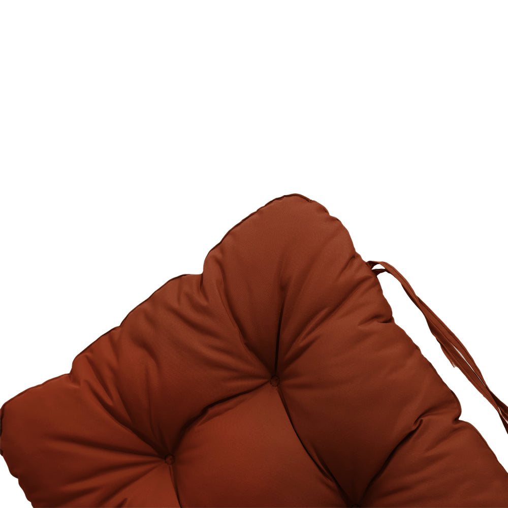 Stoelkussen met hoge rugleuning 120x50 Terracotta – foto 6