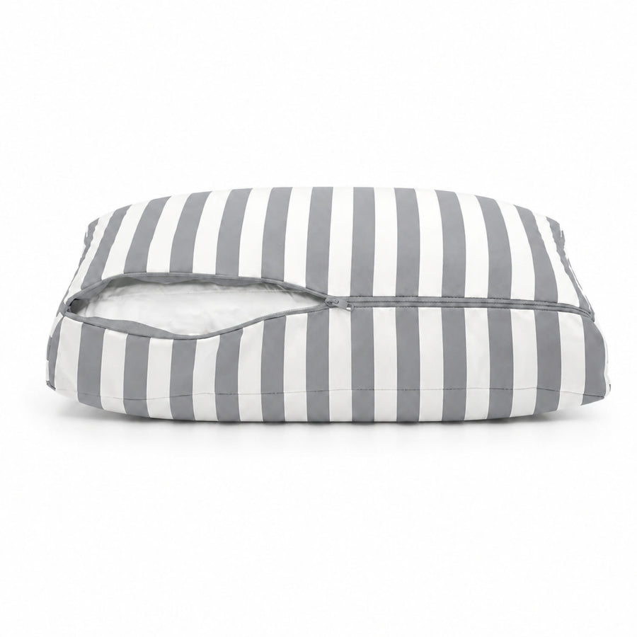 Garden Lounge Cushion Set 50x50 Light Grey Stripe – photo 8