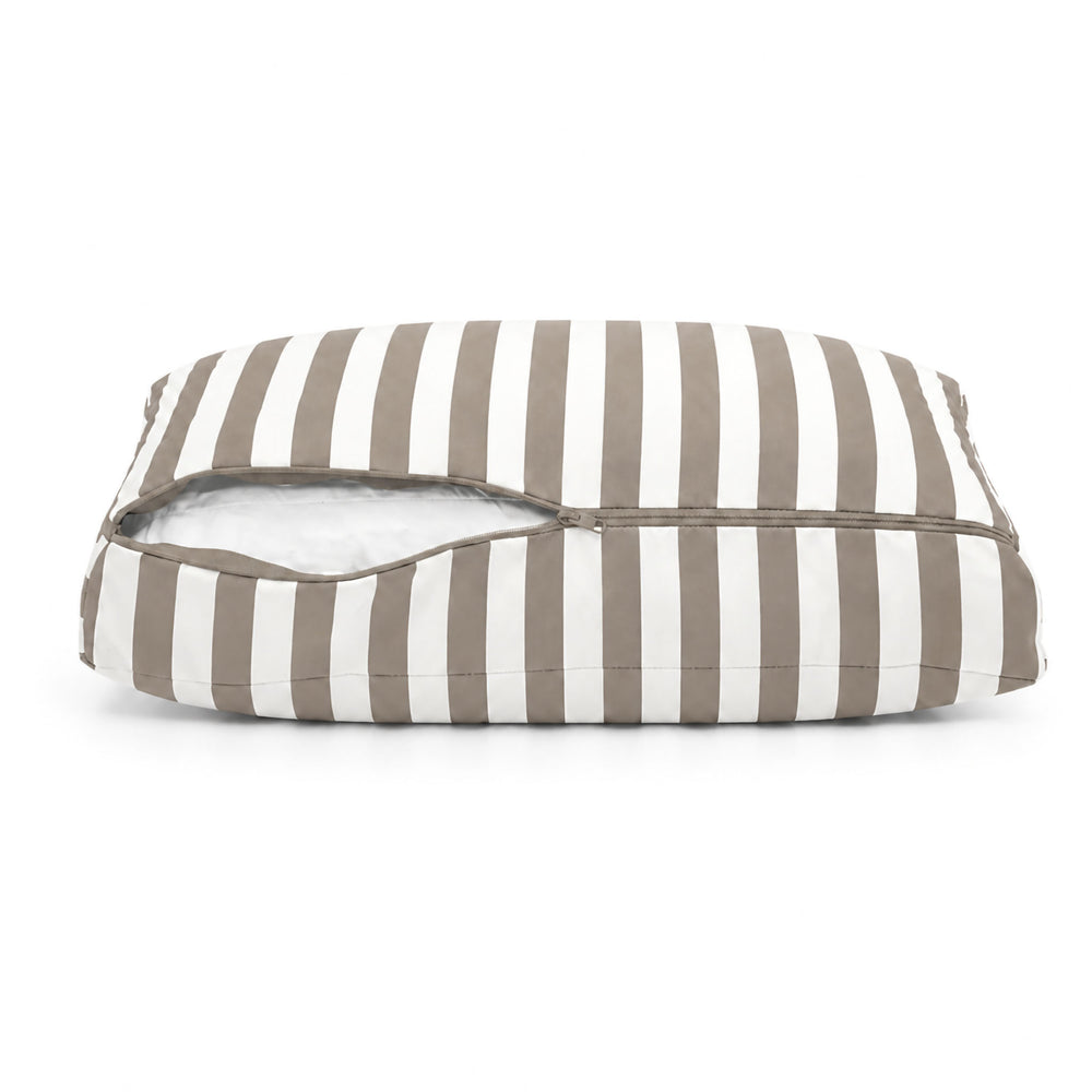 Gartenkissen-Set 50x60 Streifen Beige, OEKO-TEX-zertifiziert