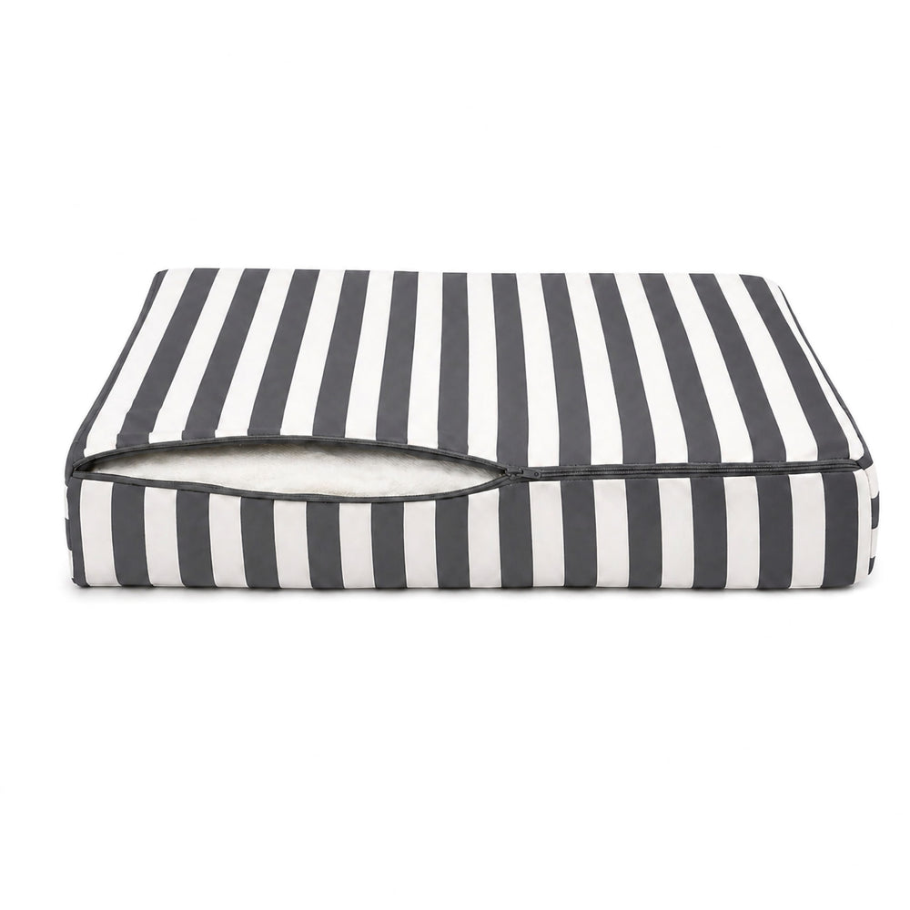 Conjunto Almofadas Jardim 50x60 Riscas Cinzento Escuro, certificado OEKO-TEX