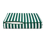 Conjunto Almofadas Jardim 50x60 Riscas Verde - Premium 270g (Assento + Encosto)