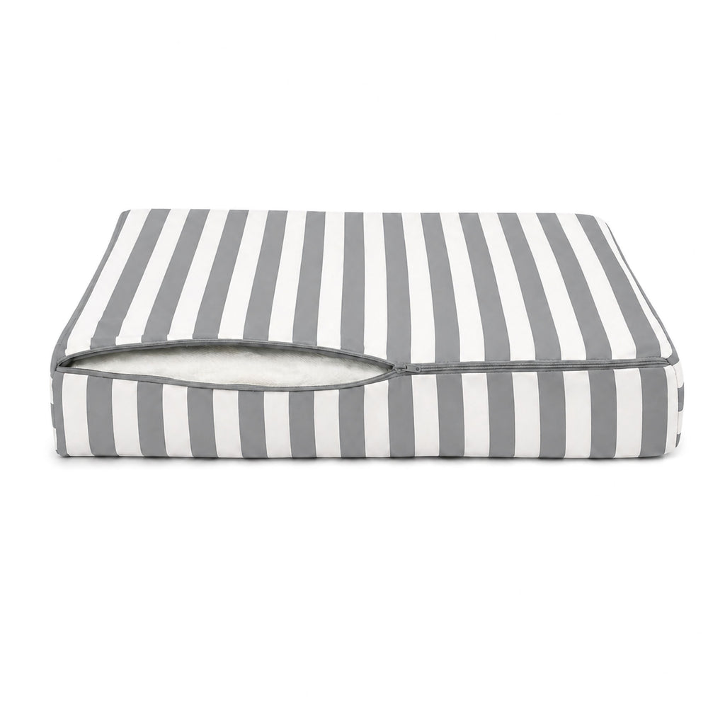 Conjunto Almofadas Jardim 50x60 Riscas Cinzento Claro, certificado OEKO-TEX