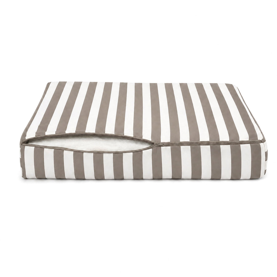 Gartenkissen-Set 60x70 Streifen Beige, OEKO-TEX-zertifiziert