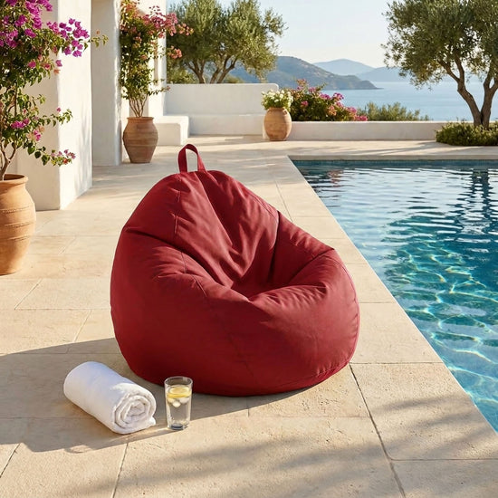 XL Outdoor Bean Bag - 110x120 cm - Red