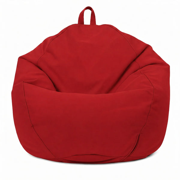 Pouf poire XL de exterior - 110x120 cm - Rouge