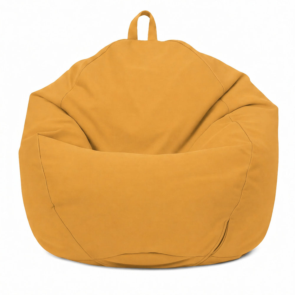 Pouf Poire XL 110x120 Jaune, tissu anti-UV