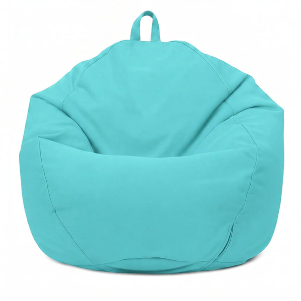 XL Pear Bean Bag 110x120 Caribbean Blue - Removable Cover & Waterproof (Garni Beads)