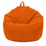 XL Pear Bean Bag 110x120 Orange - Removable Cover & Waterproof (Garni Beads)