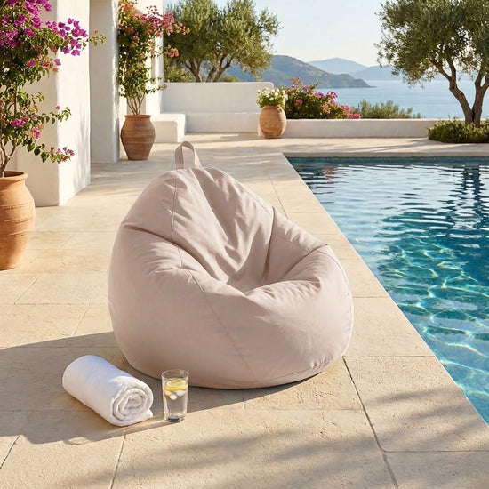 XL Outdoor Bean Bag - 110x120 cm - Beige