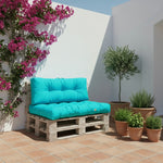 Ensemble Coussins Palette 120x80 Bleu Caraïbes - vue principale