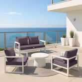 Coussins pour salon de jardin déhoussable 60x70cm Gris carbone - Deco-arts.fr