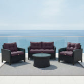 Coussins pour salon de jardin capitonné 50x50cm gris carbone - Deco-arts.fr