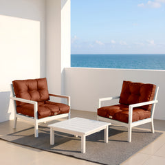 Cushions for padded garden furniture 50x50cm Terracotta