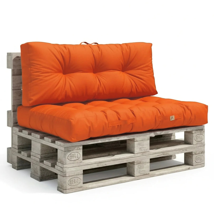 Palettenkissen-Set 120x80 Orange, 15 cm dick