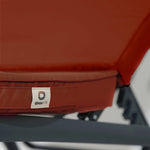 Matelas Bain de Soleil 185x60 Terracotta - Déhoussable & Imperméable (Transat)