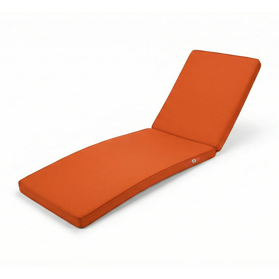 Matelas Bain de Soleil 185x60 Orange - Déhoussable & Imperméable (Transat)