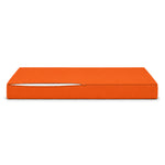 Ensemble Coussins Salon Jardin 120x60 Orange - Déhoussable & Anti-UV (1 Assise + 2 Dossiers)