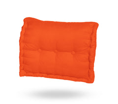 Backrest cushion for pallet padded in Polyester Orange 60x40x15cm