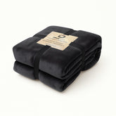 Plaid Sherpa Flanelle 480GSM 200x240 Gris Anthracite DECO ARTS - Deco-arts.fr