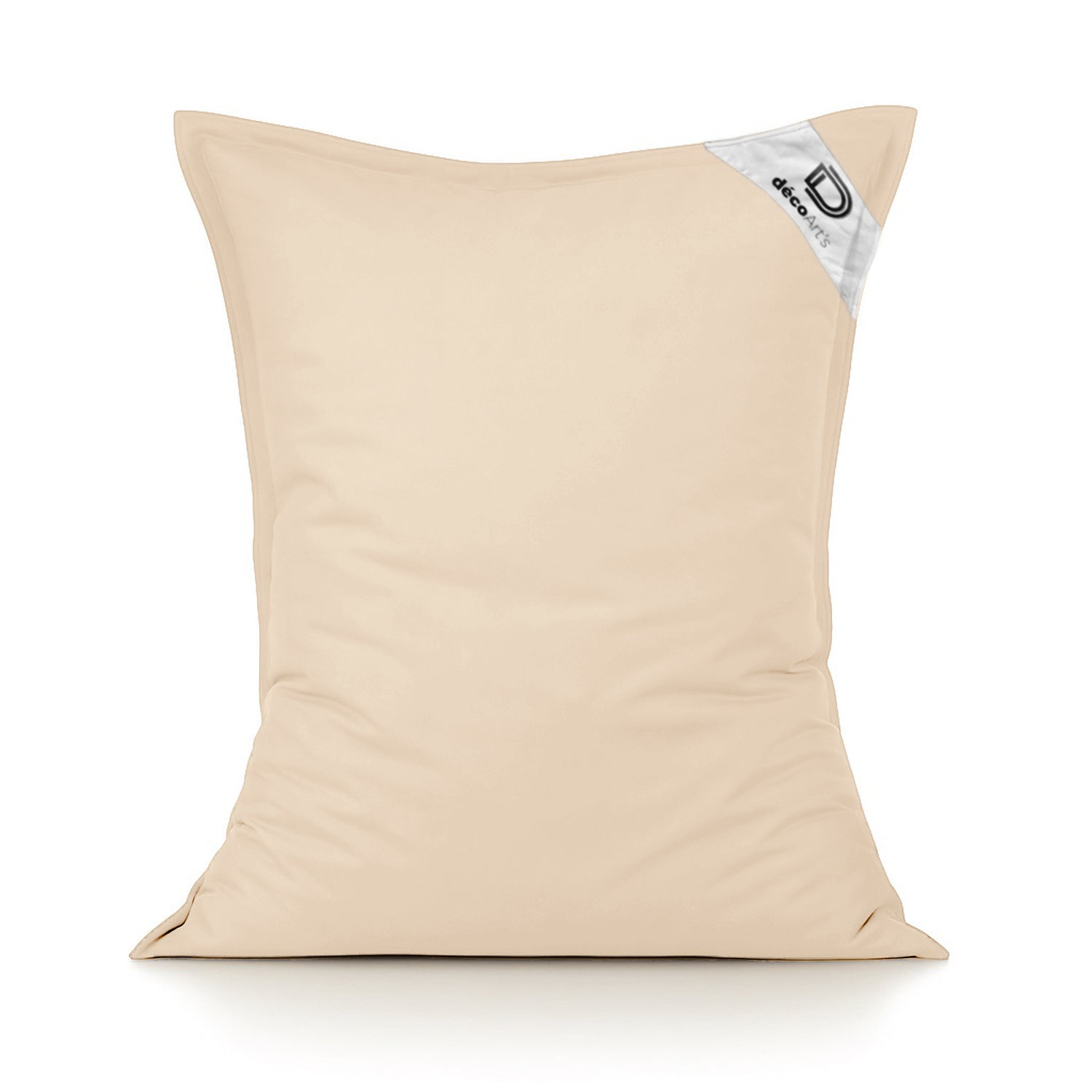 Housse pour Pouf Géant XL 120x80cm Intérieur et Extérieur - Beige - Deco-arts.fr