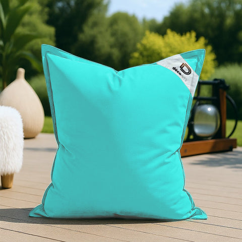 Capa para Pufe Gigante XL 120x80cm Interior e Exterior - Azul Caraíbas