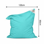 XL Bean Bag Cover 120x80 Caribbean Blue - (Cover Only - To Fill - Indoor/Outdoor)